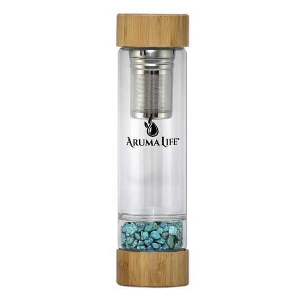 Turquoise Crystal Water Bottle