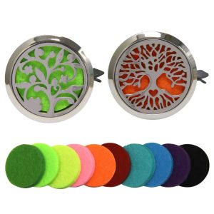 Tree of Life Car Diffuser Set with Felt Wads