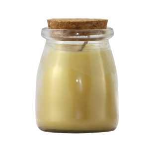 Large Milk Bottle Beeswax Candle