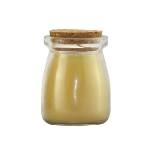Small Milk Jar Beeswax Candle
