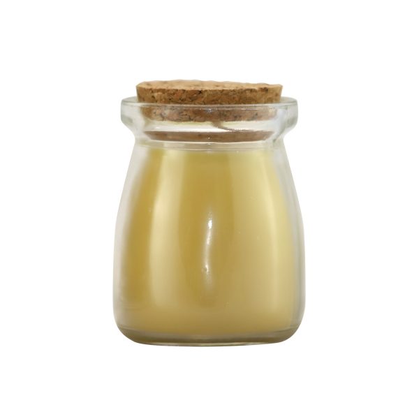 Small Milk Jar Beeswax Candle